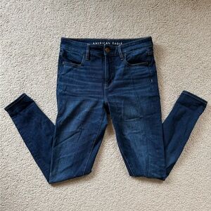 american eagle - high rise denim jeggings